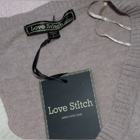 Love Stitch Angora Wool Blend Women’s Large Sweater - Picture 2 of 3